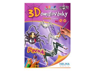 Obrázek z Omalovánky 3D pavouk A4 